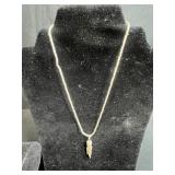 925 Silver Necklace with Abstract Pendant and 4 Pearl Accent Bracelets