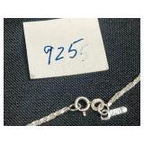 925 Silver Necklace with Abstract Pendant and 4 Pearl Accent Bracelets