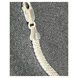 Collection of Sterling Silver 925 Bracelets Including Italy FAS and Pearl Accents