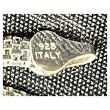 Collection of Sterling Silver 925 Bracelets Including Italy FAS and Pearl Accents