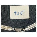 Sterling Silver 925 Necklace with Orange Stone Pendant