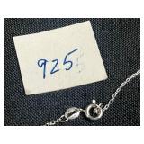 Brilliant Sterling Silver Cubic Zirconia Pendant Necklace