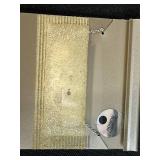 Sterling Silver Key Necklace and Modern Glass Pendant Set