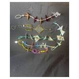 Collection of Handmade Beaded and Geometric Art Bracelets