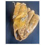 Pair of Vintage Rawlings and Mizuno Leather Baseball Gloves
