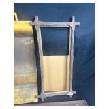 Collection of 5 Antique and Vintage Wood Picture Frames with Folk Art Skunk Painting