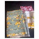 Assorted Vintage Table Linens and Embroidered Napkins Lot