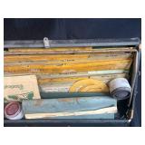 Vintage Showcard Sign Lettering Kit with Stencils and Case