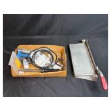 Soldering Iron Tool Lot with Accessories and Metal Sheet Bending Brake