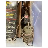 Box of Welding and Workshop Equipment with BernzOmatic Oxygen Tote Torch Kit and Accessories
