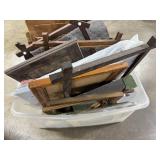 Collection of Vintage Wood Picture Frames Assorted Styles