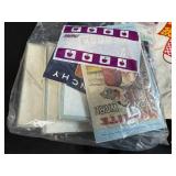 Collection of Vintage Linens, Handkerchiefs, and Doilies with Lace Trim and Holiday Motifs