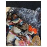 Vintage Goebel Figurine, Westward Look Resort Ashtray, and Wooden Toy Lot