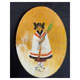 Vintage Goebel Figurine, Westward Look Resort Ashtray, and Wooden Toy Lot