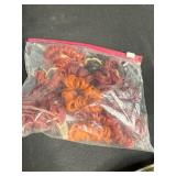 Collection of Assorted Craft Beads and Plastic Rings with Storage Box