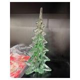 Christmas Tree Figurine Set, Candle Chimes, and Holiday Decor Collection