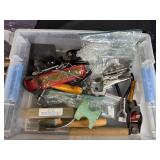 Large Collection of Hand Tools and Specialty Pliers in Organizer Box