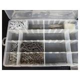Large Assorted Hardware Lot with Screws, Bolts, Nuts and Fasteners in Organizers