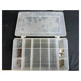 Set of 4 Hardware Organizers with Assorted Nails, Screws, and Fasteners
