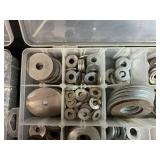 Set of 3 Organizer Boxes with Assorted Nuts, Bolts, and Washers