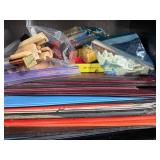 Assorted Board Game Pieces, Tiles, Racks, and Game Boards Collection