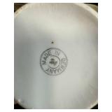 Collection of 5 Antique Porcelain Cups with Boxed Composition Medallion, Germany and Ship Motifs