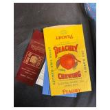 Vintage Advertising Thermometer, Tobacco Sample Cards, and Souvenir Photo Set Collection