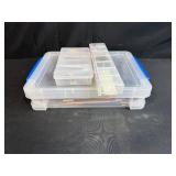 Assorted Craft and Jewelry Making Tool Set with Brushes, Findings, and Storage Cases