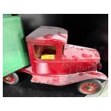 Buddy L Express Line Vintage Toy Truck, Books, and 20lb Dumbbells Set