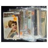 Large Collection of Vintage Postcards and Antique Advertising Cards