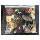 Collection of Sewing Buttons and Craft Doll Eyes in 4 Assorted Bags
