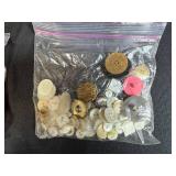 Collection of Sewing Buttons and Craft Doll Eyes in 4 Assorted Bags