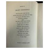 1952 The Old Man and the Sea by Ernest Hemingway with Vintage Mouse Cat Bookmark