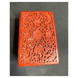 Collection of Miniature Porcelain, Glass and Decorative Items Including Vintage Red Box and Crystal Clown Figurine