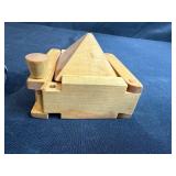 Set of Hand Carved Wooden Spoons, Wooden Butter Mold, and Vintage Tamper