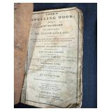 Vintage School and Writing Collectibles Lot with Prang Tin, Autographs Fan, and 1908 Calendar