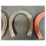 Vintage Western Collectibles Lot with Roy Rogers Horseshoes, Toy Horse, Wagon, Wall Art, and Cowboy Mug