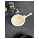 Collection of Figurines Including Calico Kittens, Van Harken Michelle, Glass Birds, and Decorative Pieces