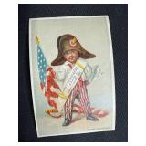 Collection of 3 Vintage Lithograph Prints Featuring Washington, Lincoln, and Circus Soap Advertisement