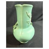 Weller Pottery F-7 Vase with Floral Relief Design