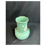 Weller Pottery F-7 Vase with Floral Relief Design