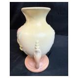 Hull Art Pottery Vase 8.5in Embossed Floral Design