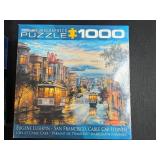 Set of 4 Jigsaw Puzzles - 1000 and 500 Pieces, Various Scenic Designs