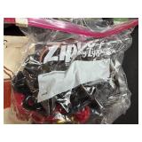 Vintage Sewing Craft Lot with Tin, Fabric, Lace, Beads and Patterns