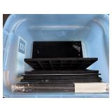 Collection of Display Trays and Velvet Lined Cases with Plastic Tote