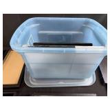 Collection of Display Trays and Velvet Lined Cases with Plastic Tote