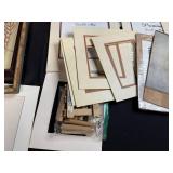 Collection of Picture Frames and Mat Boards Assorted Sizes
