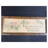 Set of 2 Framed Vintage Prints with Floral and Garden Themes