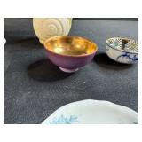 Collection of Miniature Porcelain and Ceramic Dishes and Pitchers, Japan and England Markings