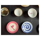 Collection of Miniature Porcelain and Ceramic Dishes and Pitchers, Japan and England Markings